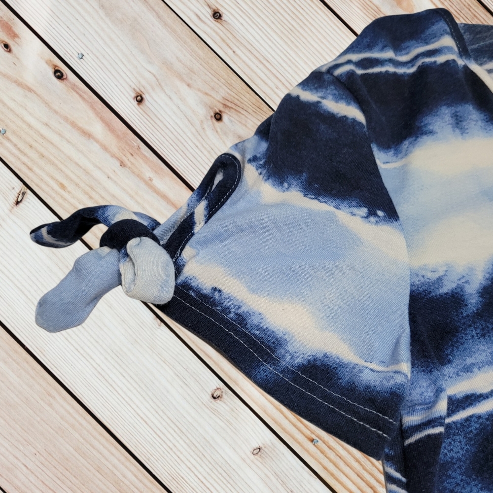 Women's Bobbie Brooks Blue Tie Dye Dress NWT Sz M - Picture 2 of 4